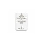 Barra de Prata Pura 10g Certificada e Lacrada | Maxíme Oro