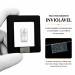Barra Personalizada Lobo de Prata Pura 10g (Ag999) - Imagem 7