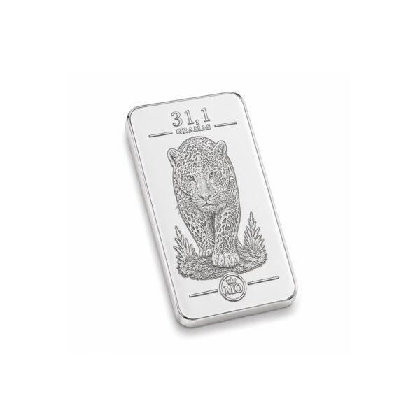 Barra Personalizada Onça de Prata Pura 31,1g (Ag999)