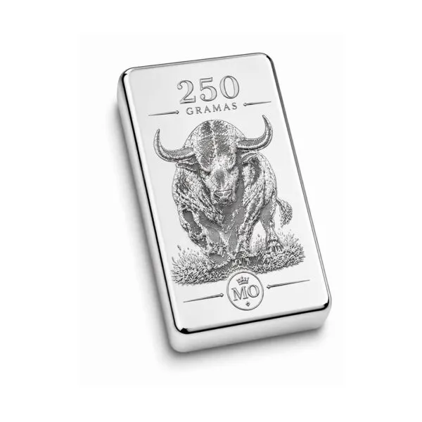 Barra Personalizada Touro de Prata Pura 250g (Ag999)